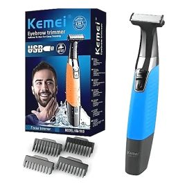 Maquina Maquininha Barba Aparador Depilador Pelos Masculino Cor Laranja