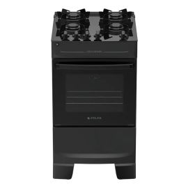 Fogão 4 Bocas Atlas Mônaco Top Glass Automático Mesa de Vidro Preto - [PIX]