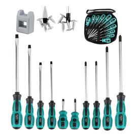 Kit Jogo Chave Fenda E Philips Imantado Profissional 10 Pçs