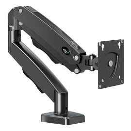 Suporte Articulado De Mesa F80n Com Pistão A Gás Para Monitores De 17'' A 35'' Ergonômico Preto