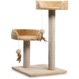 Arranhador Duas Bases Chalesco para Gatos – Poste com Sisal, Base Dupla Resistente, Estimula as Garras e Protege os Móveis