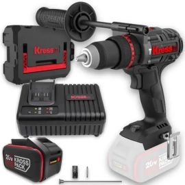 Parafusadeira de Impacto 1/2POL 150nm KUC35.91 com Carregador 6.0AH e Bateria 20V KRESS