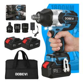 Chave De Impacto 1800n.m Potente 2 Baterias Brushless Azul 110/220v