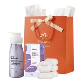 Kit Natura Tododia Algodão Hidratante 400ml + Sabonete 05un