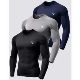 Kit 3 Camisetas Térmicas Masculina Segunda Pele Camisa Uv50