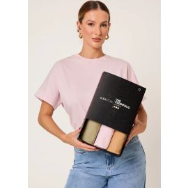 Kit 3 T-shirts Oversized Algodão Cléa Store - [PIX]
