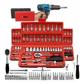 Kit Chave Catraca Soquete 46 Peças