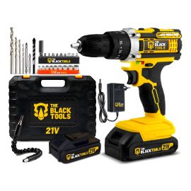 Parafusadeira Furadeira de Impacto The Black Tools Profissional TB-21PX 2 Baterias com Maleta 60Hz