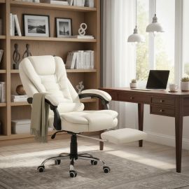 Cadeira de Escritório Itália Presidente Ergonômica Couro Sintético - [PIX]