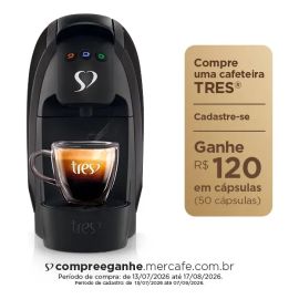 Cafeteira Espresso Luna Preta - TRES 3 Corações - [PIX]