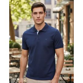 Camisa Masculina Social Gola Polo Ogochi Slim Manga Curta