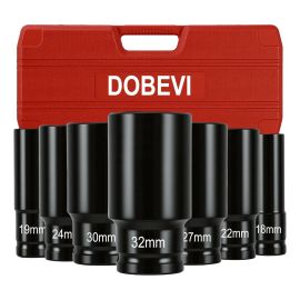 Jogo Soquetes De Impacto 1/2 Longos 35 Peças 8 A 32mm Dobevi