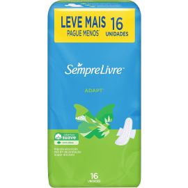 Sempre Livre Absorvente Externo Adapt com Abas 16 Unidades - [RECORRÊNCIA]