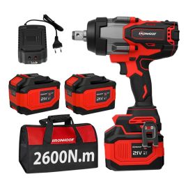 Chave de Impacto Brushless 2600Nm 6Ah Vermelha