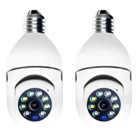 Kit 2 Câmeras Segurança 360o Lâmpada