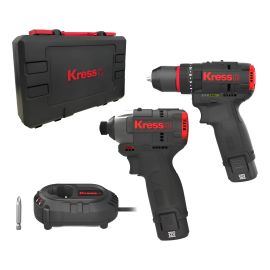 Furad/paraf 3/8 Brushless Paraf Impacto 1/4 Bat 2ah- Kress Preto