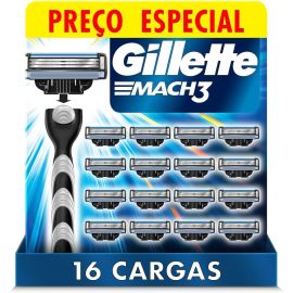 Gillette Mach3 - Refil para Barbear, 16 Unidades