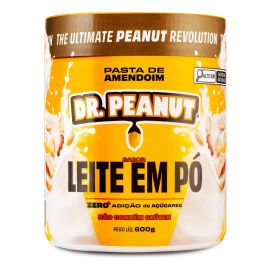 Pasta de Amendoim com Whey Protein Leite em Pó (600g) Dr Peanut - [PIX]