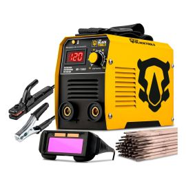 Máquina Inversora De Solda Mma Mi150d 120a Com Eletrodo E Óculos The Black Tools