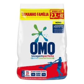 Sabão Em Pó Omo Sabão Em Pó Lavagem Perfeita Suave Antibacterial Pacote 2.2 Kg