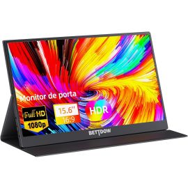 Monitor Portátil Bettdow 15,6" Full HD com USB-C e HDMI - [PIX]