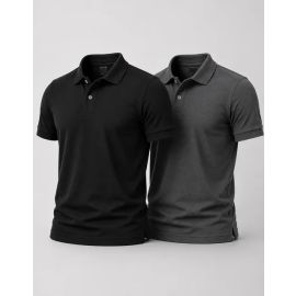 Kit 2 Camisa Gola Polo Masculina Básica Piquet Camiseta