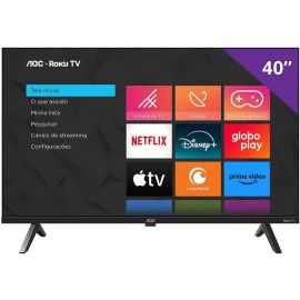 Smart TV 40" AOC Roku TV DLED Full HD - [PIX]