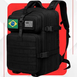 Mochila Tática Impermeável Militar Reforçada Grande 50 Litros - [PIX]