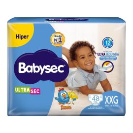 Fralda Babysec Galinha Pintadinha Ultrasec Tam. XXG Acima de 13kg 48 Unidades - [PIX]