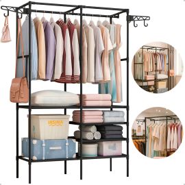 Closet Aberto IRSINA 2 Divisórias com 6 Prateleiras Aço Inox