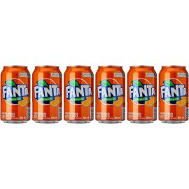 Pack de Fanta Laranja lata 350ml 6 unidades