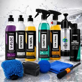 Kit Lavagem V-floc V-mol Intense Sintra Tok Final Pneu Pretinho Snow Foam
