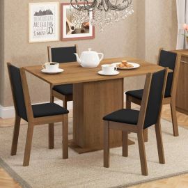 Madesa Conjunto Sala de Jantar Talita Mesa + 4 Cadeiras