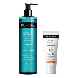 Kit Gel de Limpeza GL-01 + Protetor Solar Facial PS-01 FPS 60 Principia