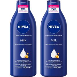 Kit 2Unid. Loção NIVEA Hidratante Milk Pele Seca a Extrasseca 400ml - [RECORRÊNCIA]