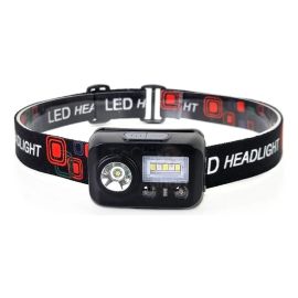Lanterna Cabeça Led C/ Sensor Recarregável Usb Corrida Pesca