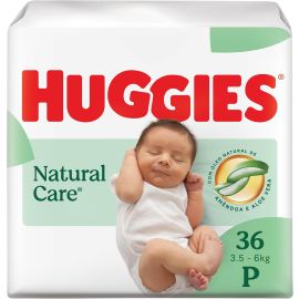 Huggies Fralda Descartável Premium Natural Care P - 36 Un - [RECORRÊNCIA]