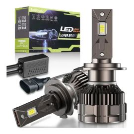 Par Lâmpada Ultra Led H7 H11 Hb3 Hb4 60000lm 300w Canbus