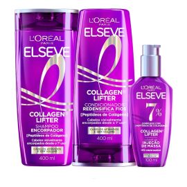 Kit L'Oréal Paris Elseve Collagen Lifter: Shampoo + Condicionador + Sérum Leave-in