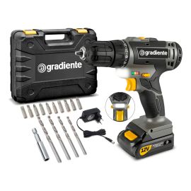 Furadeira Parafusadeira Sem Fio A Bateria Gpb12vd 12v 3/8 10mm com Maleta e Acessórios Gradiente