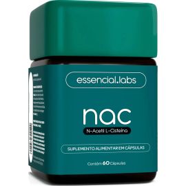 NAC 600mg - Fórmula Exclusiva com Máxima Concentração e Pureza - N-Acetil L-Cisteína - 60 Cápsulas
