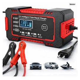 Carregador Inteligente de Bateria Automotiva Portátil 12v 6a