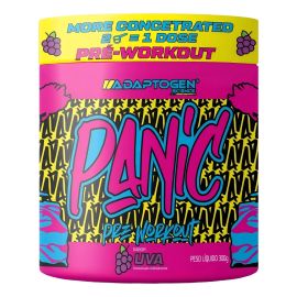 Suplemento Em Pó Adaptogen Science Panic Pré Treino com creatina Pote 300g Sabor Uva