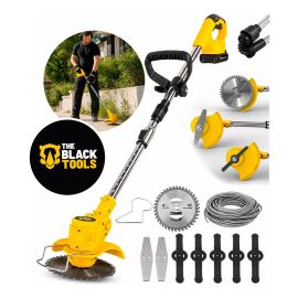 Roçadeira Aparador Grama A Bateria Recarregável 21v 750w Profissional Com Acessórios Tcg21c The Black Tools - [PIX]