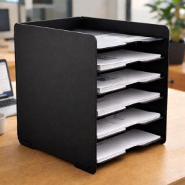 Organizador de Escritório Mesa Suporte com 6 Divisórias
