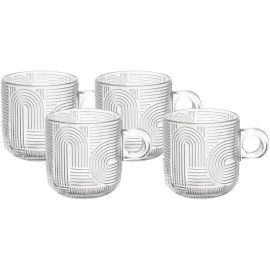 WOLFF - Conjunto 4 Xícaras de Vidro Frankfurt 100ml