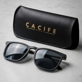Óculos de Sol Quadrado Proteção UV400 com Case