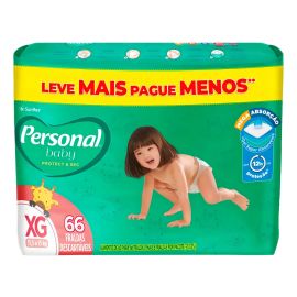 Fralda Personal Protect & Sec XG com 66 Unidades - [PIX]