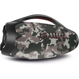 Caixa Bt Aiwa Boombox Bbs-01bg 200w 5782-01 Cinza Camuflado - [PIX]