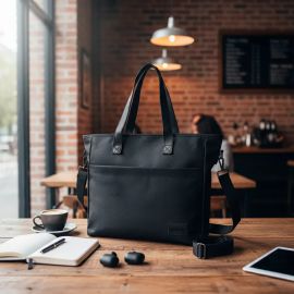 Bolsa Tote Bloom Godaily Leve Moderna Transversal Feminina Preto